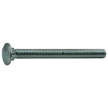 Midwest Fastener Carriage Bolt, Square Neck, 16 (Coarse), 4 in L, Steel, Zinc Plated, 50 PK 01104